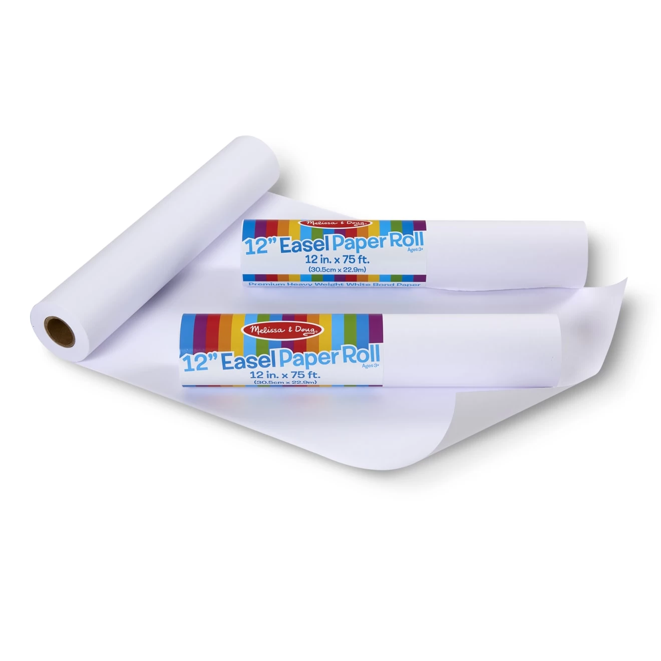 Melissa & Doug 12" Tabletop Paper Roll Bundle (3 Rolls) - Image 4