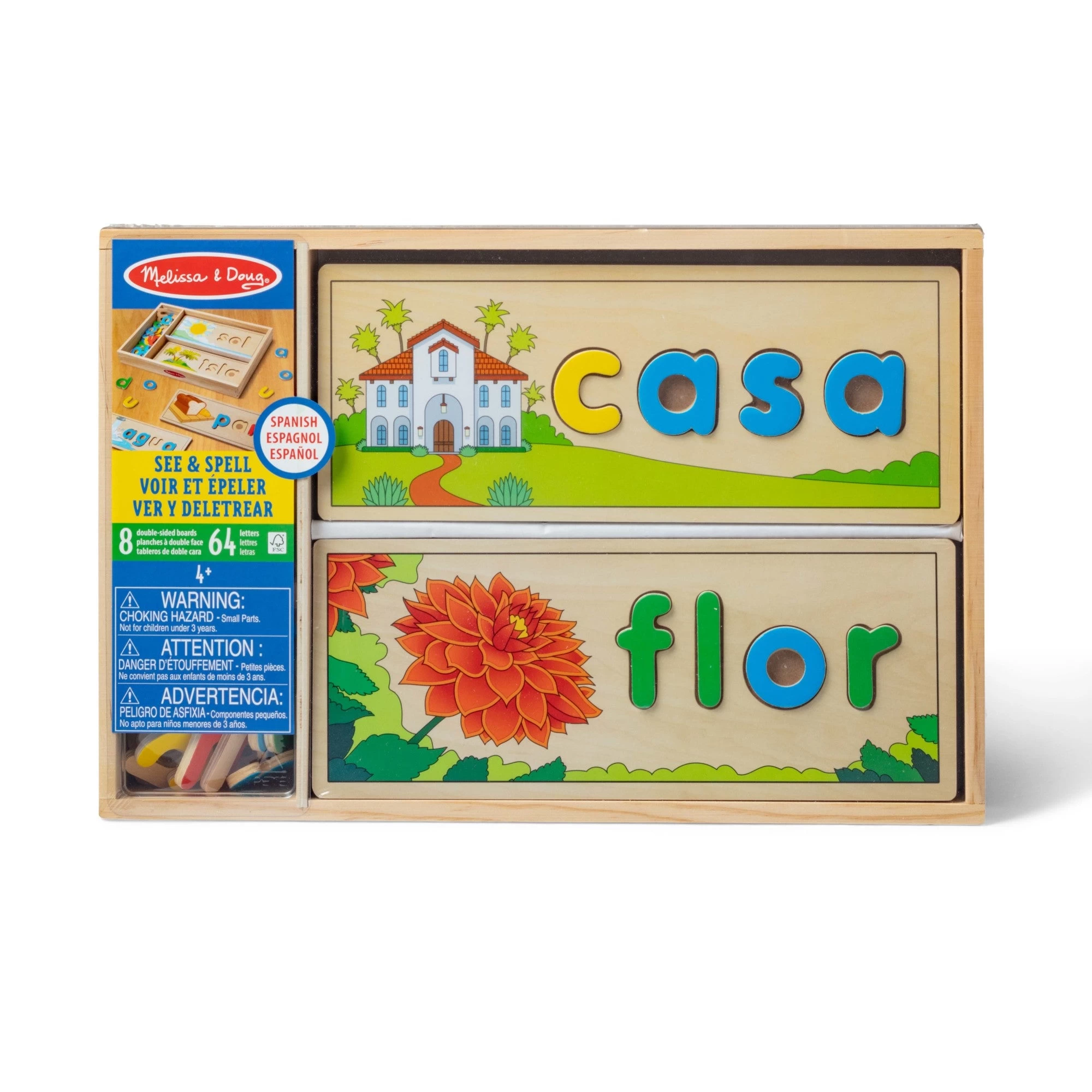 Melissa & Doug Spanish See & Spell Learning Toy - Image 3