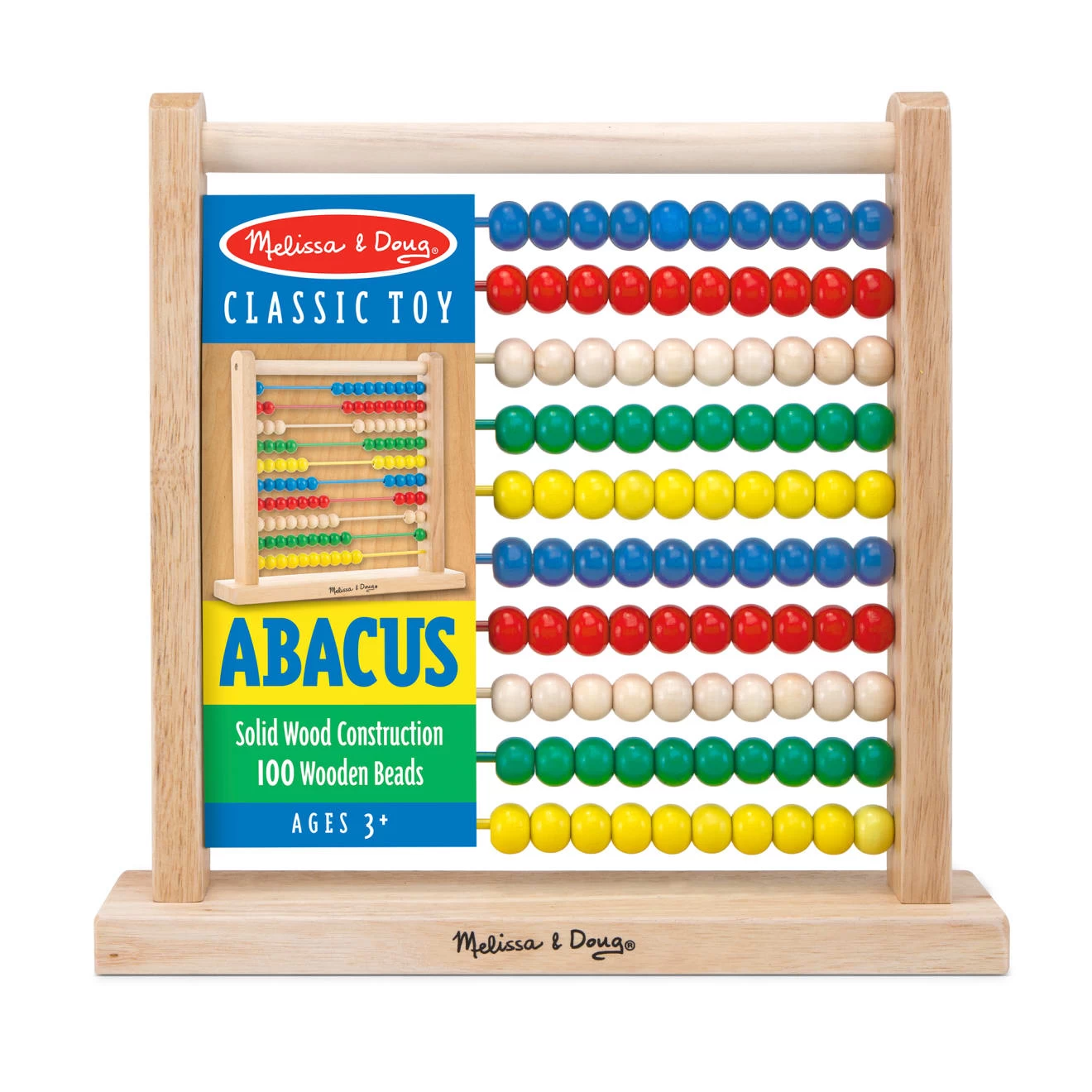 Melissa & Doug Abacus Classic Wooden Toy - Image 3