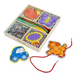 Melissa & Doug Alphabet Lacing Cards