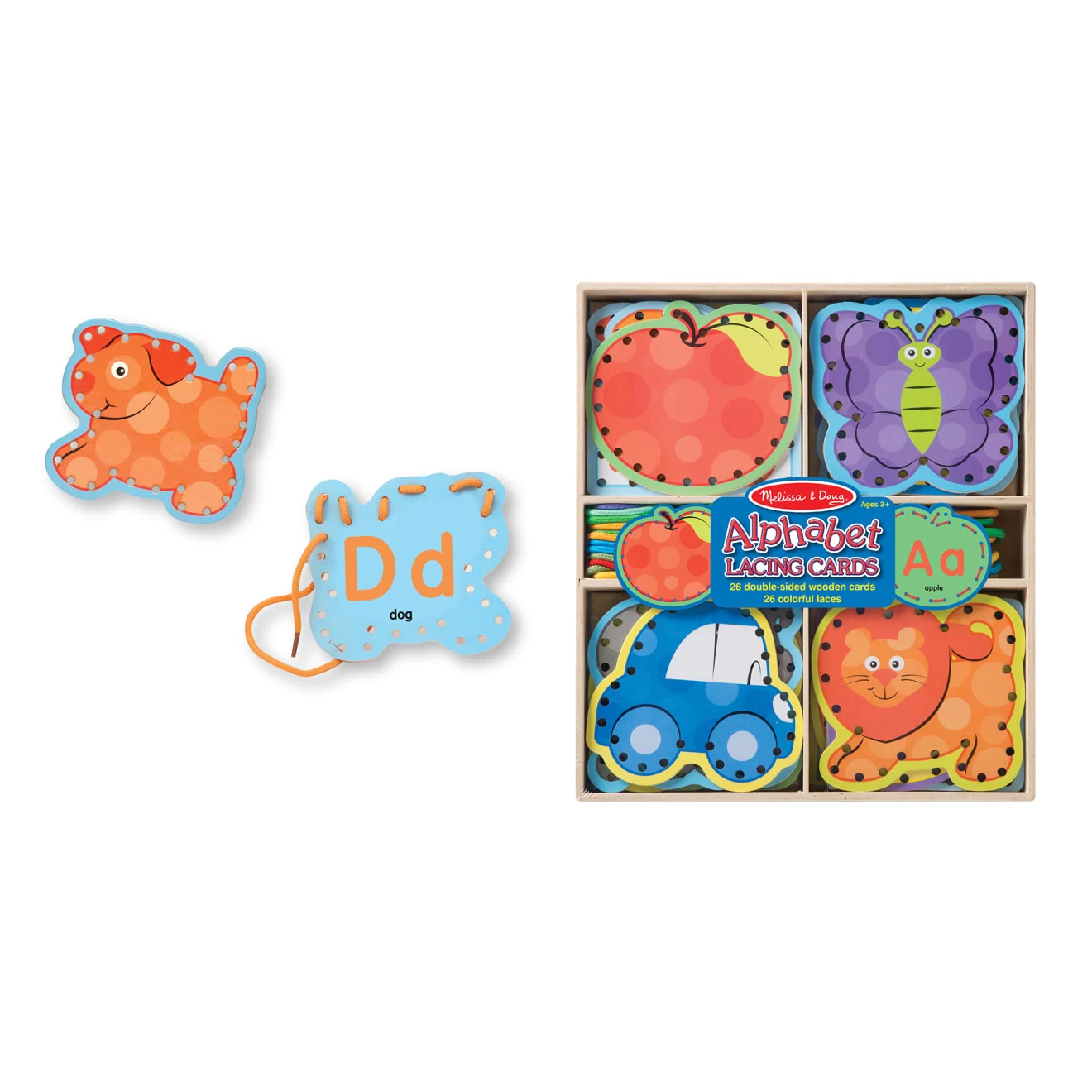 Melissa & Doug Alphabet Lacing Cards - Image 6