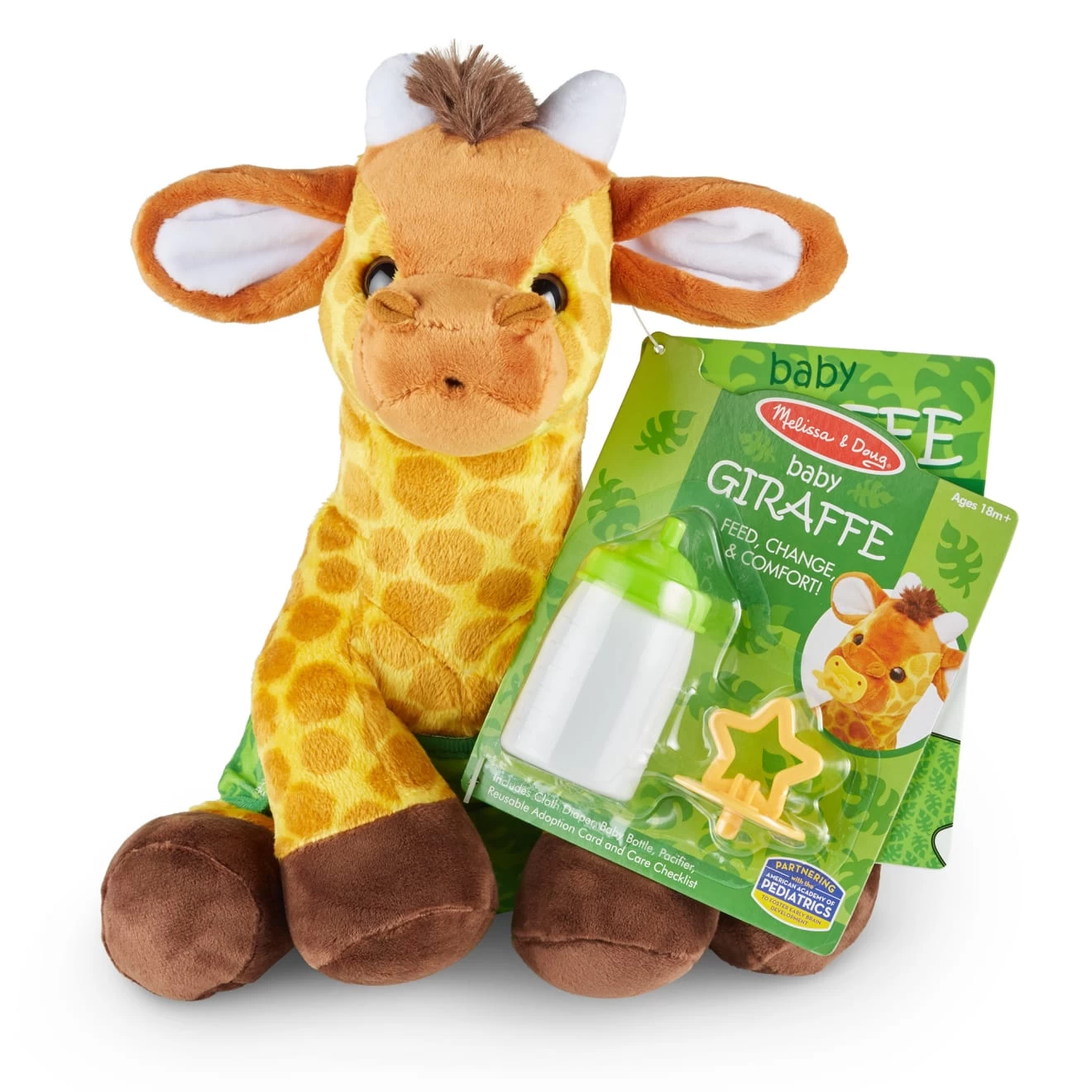 Melissa & Doug Baby Giraffe Stuffed Animal - Image 3