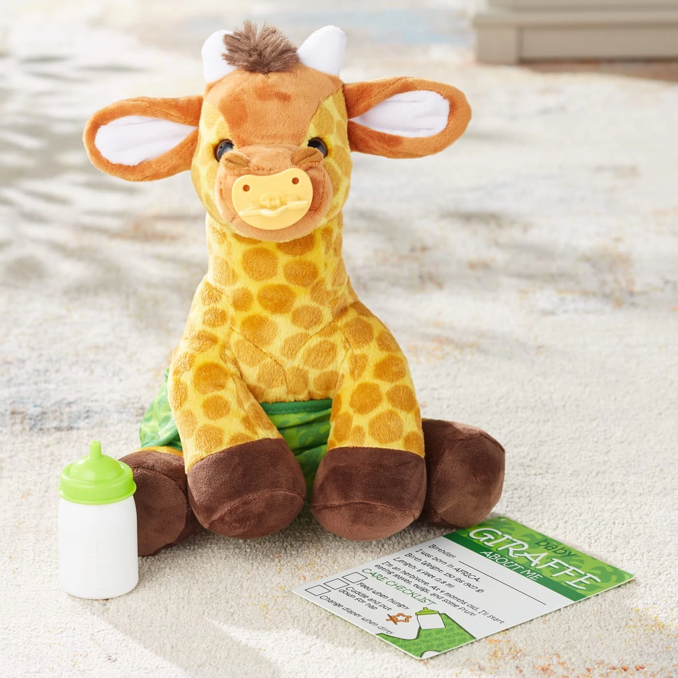 Melissa & Doug Baby Giraffe Stuffed Animal - Image 9