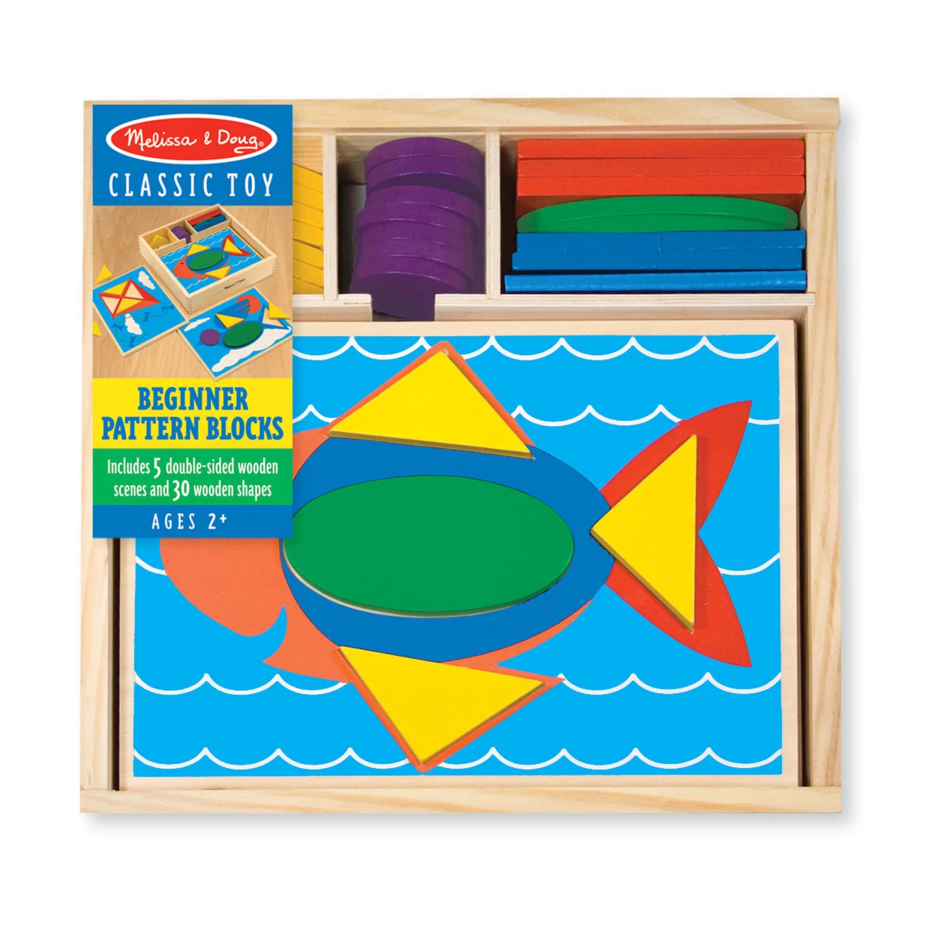 Melissa & Doug Beginner Pattern Blocks - Image 3