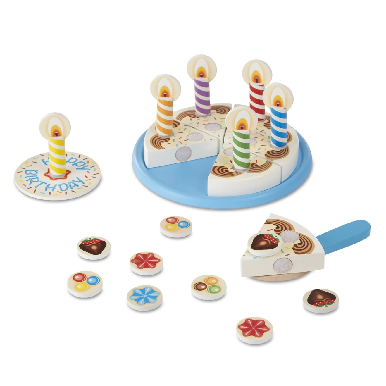Melissa & Doug Birthday Party - Wooden Play Food - Image 4