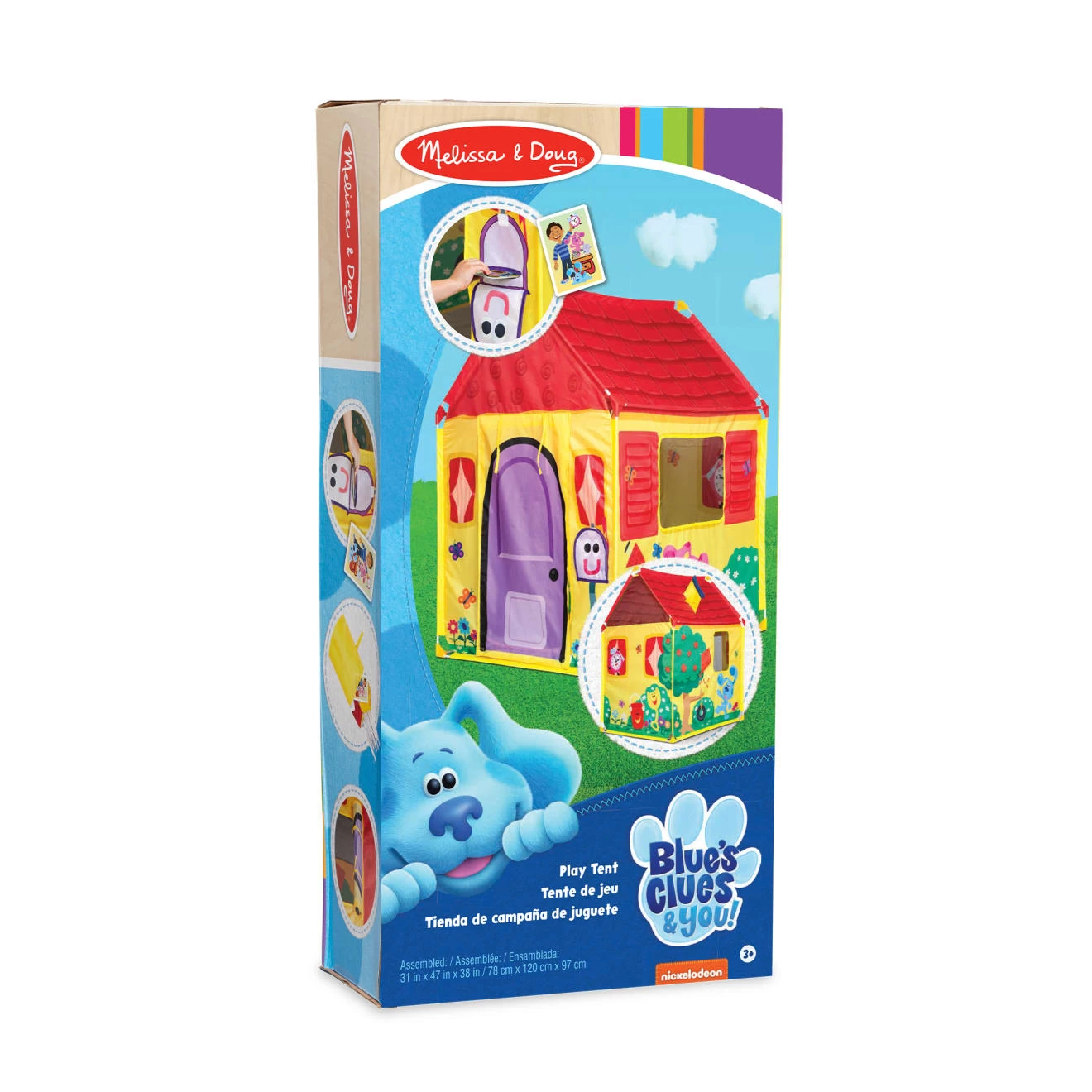 Melissa & Doug Blue's Clues & You! Blue's House Play Tent - Image 3