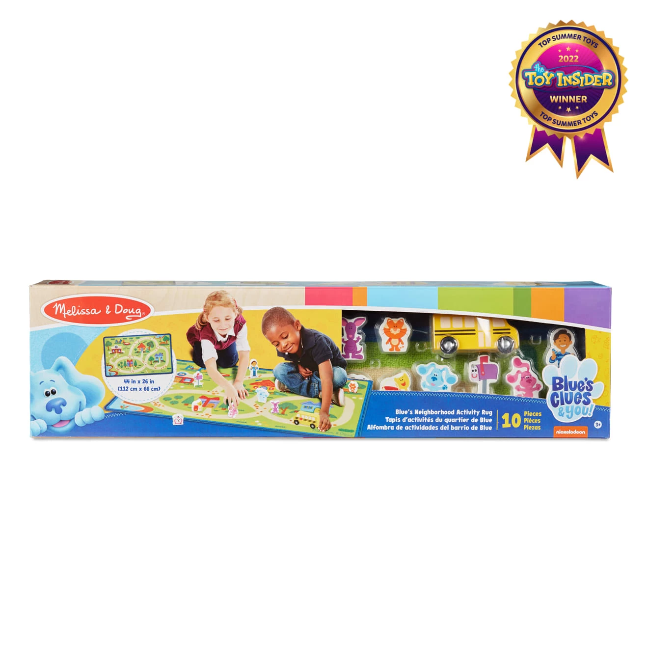 Melissa & Doug Blue's Clues & You! Blue's Neighborhood Activity Rug - Image 3