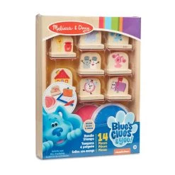 Melissa & Doug Blue's Clues & You! Wooden Handle Stamps Activity Set