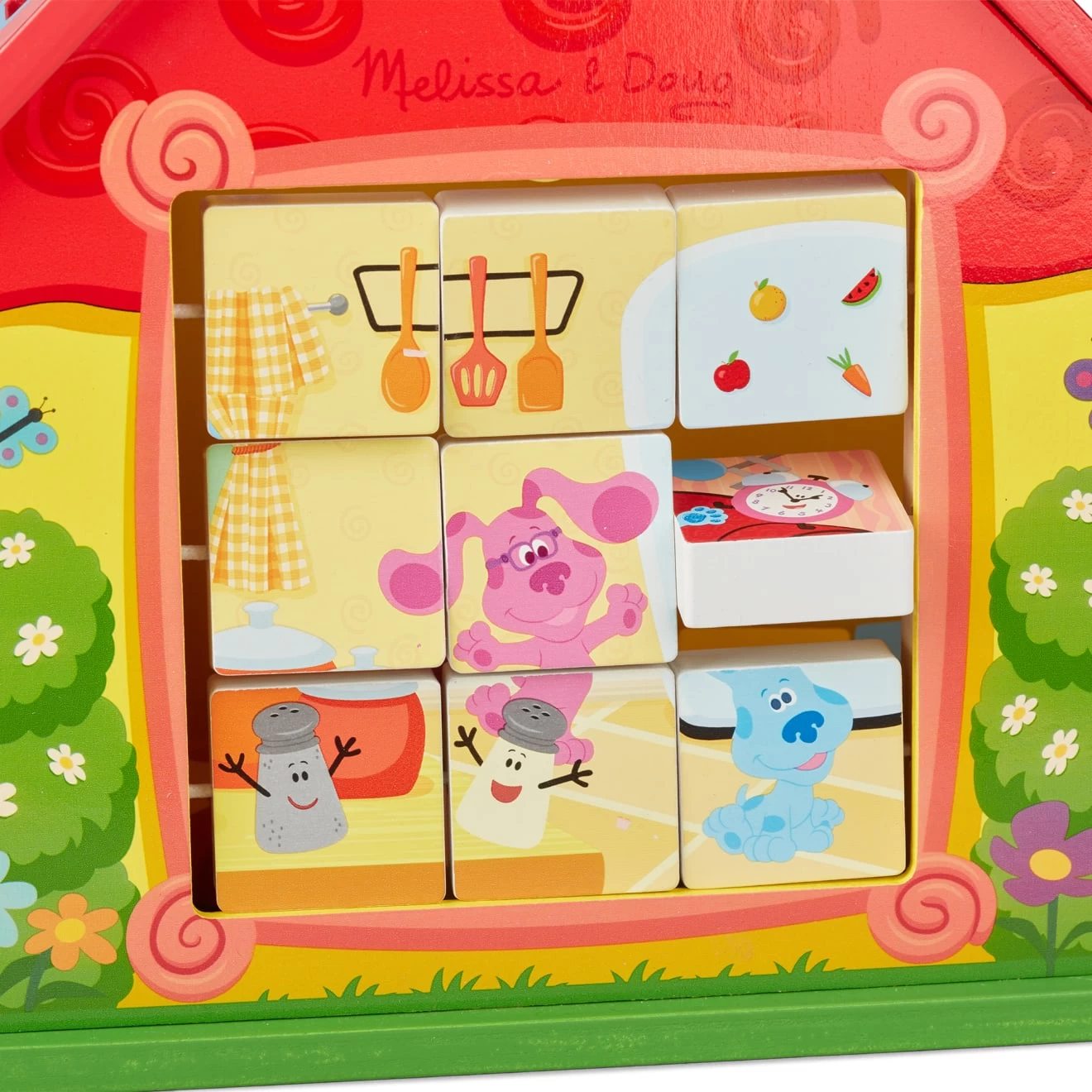 Melissa & Doug Blue's Clues & You! Wooden Take-Along House - Image 6