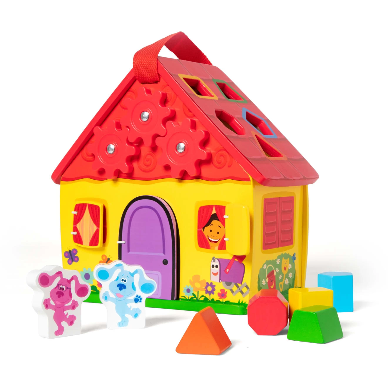 Melissa & Doug Blue's Clues & You! Wooden Take-Along House