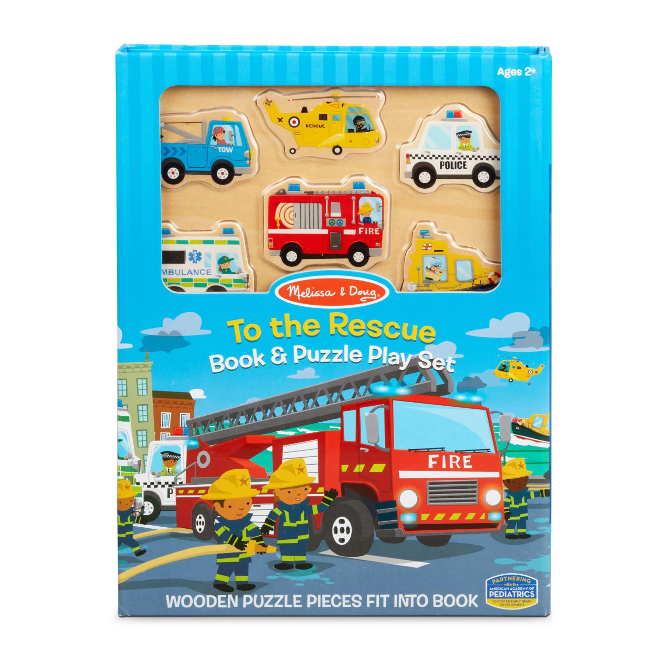 Melissa & Doug Book & Puzzle Play Set: To The Rescue - Image 3