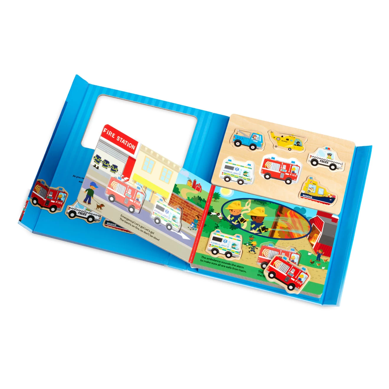 Melissa & Doug Book & Puzzle Play Set: To The Rescue