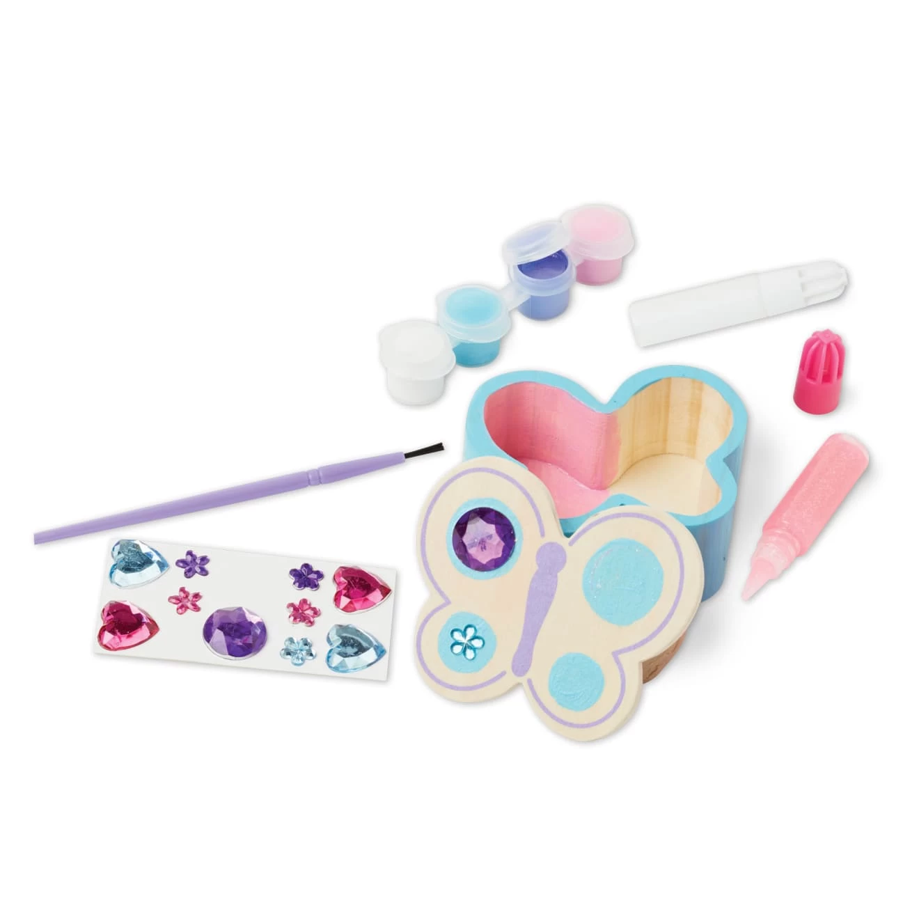 Melissa & Doug Created By Me! Butterfly Box Wooden Craft Kit - Image 7