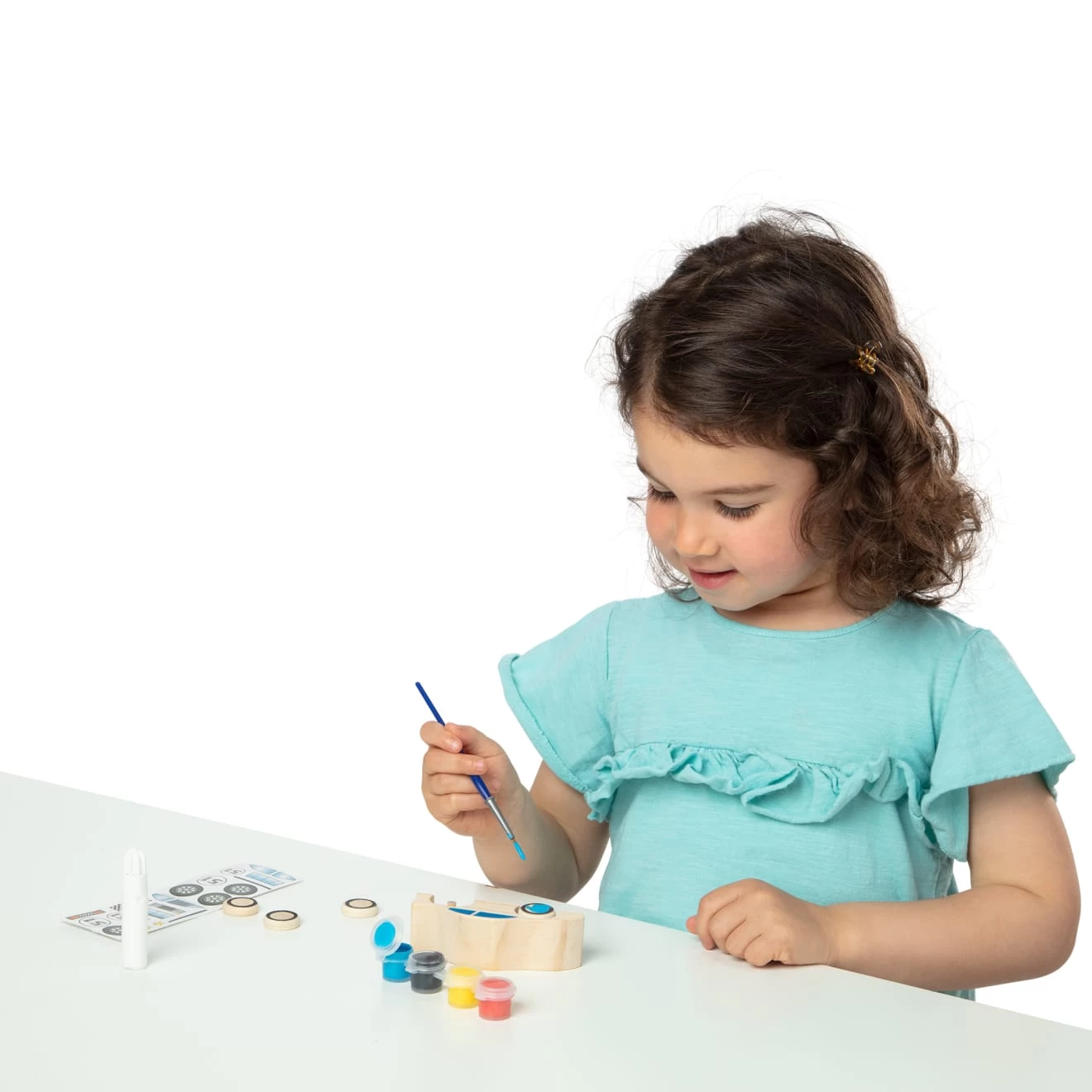 Melissa & Doug Decorate-Your-Own Wooden Train And Race Car Craft Kit - Image 9