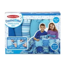 Melissa & Doug Created By Me! Striped Fleece Quilt