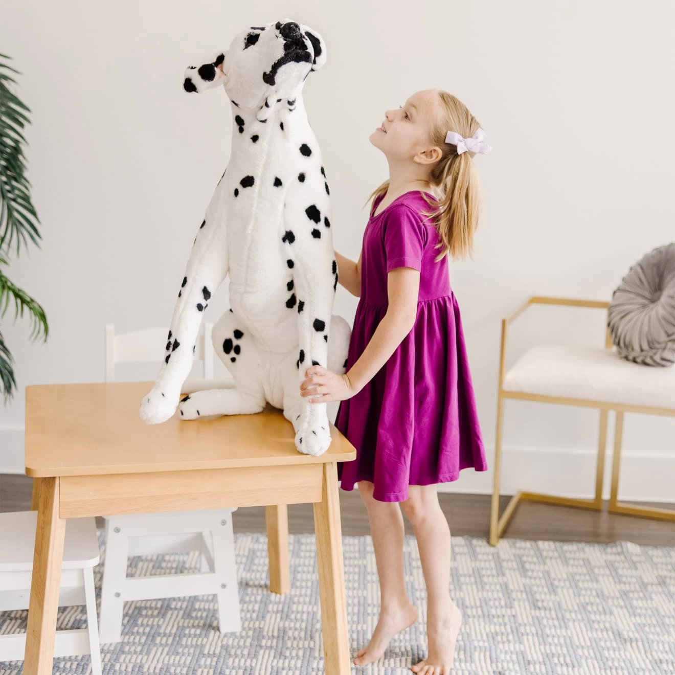 Melissa & Doug Dalmatian Giant Stuffed Animal - Image 7