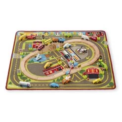 Melissa & Doug Deluxe Multi-Vehicle Activity Rug