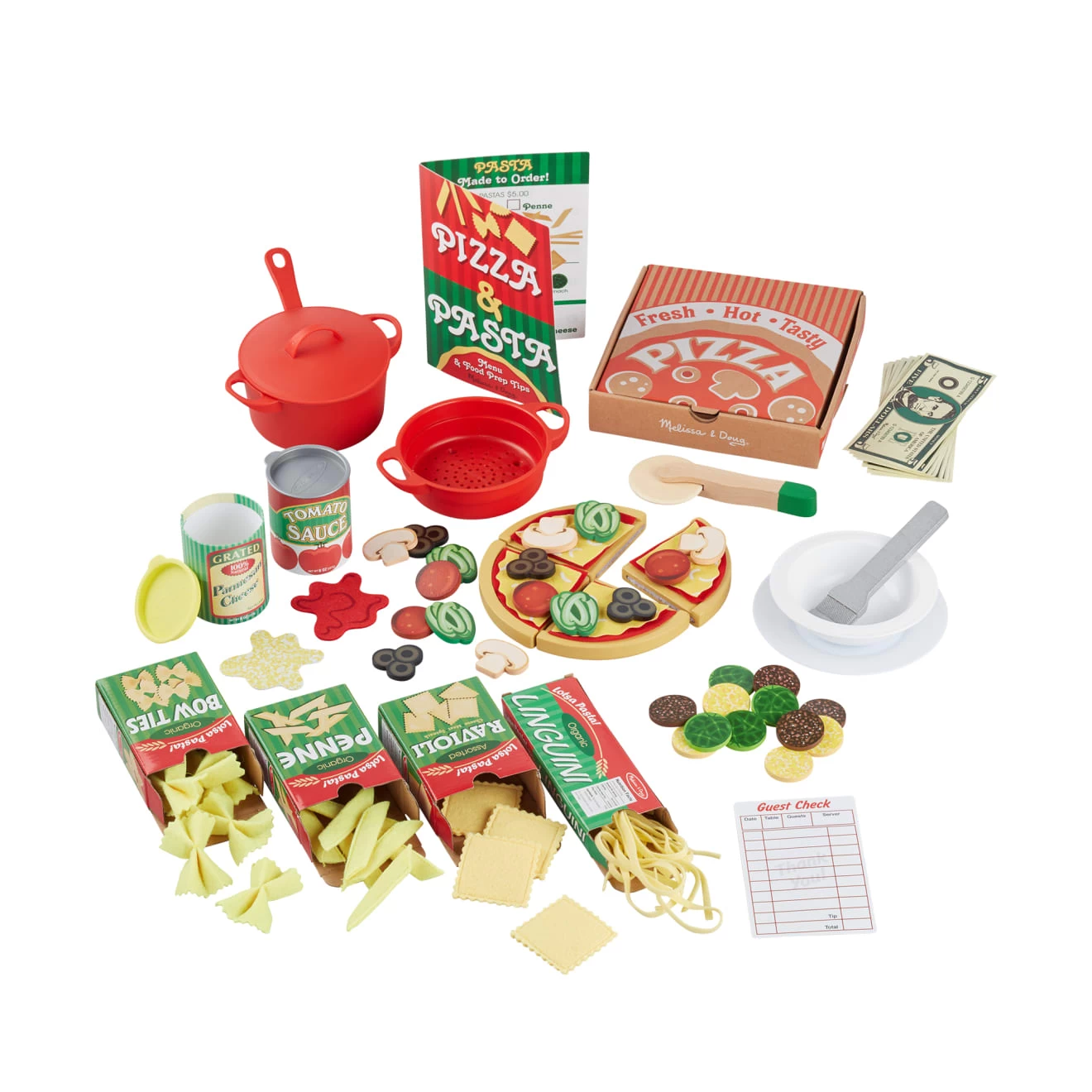 Melissa & Doug Deluxe Pizza & Pasta Play Set - Image 4