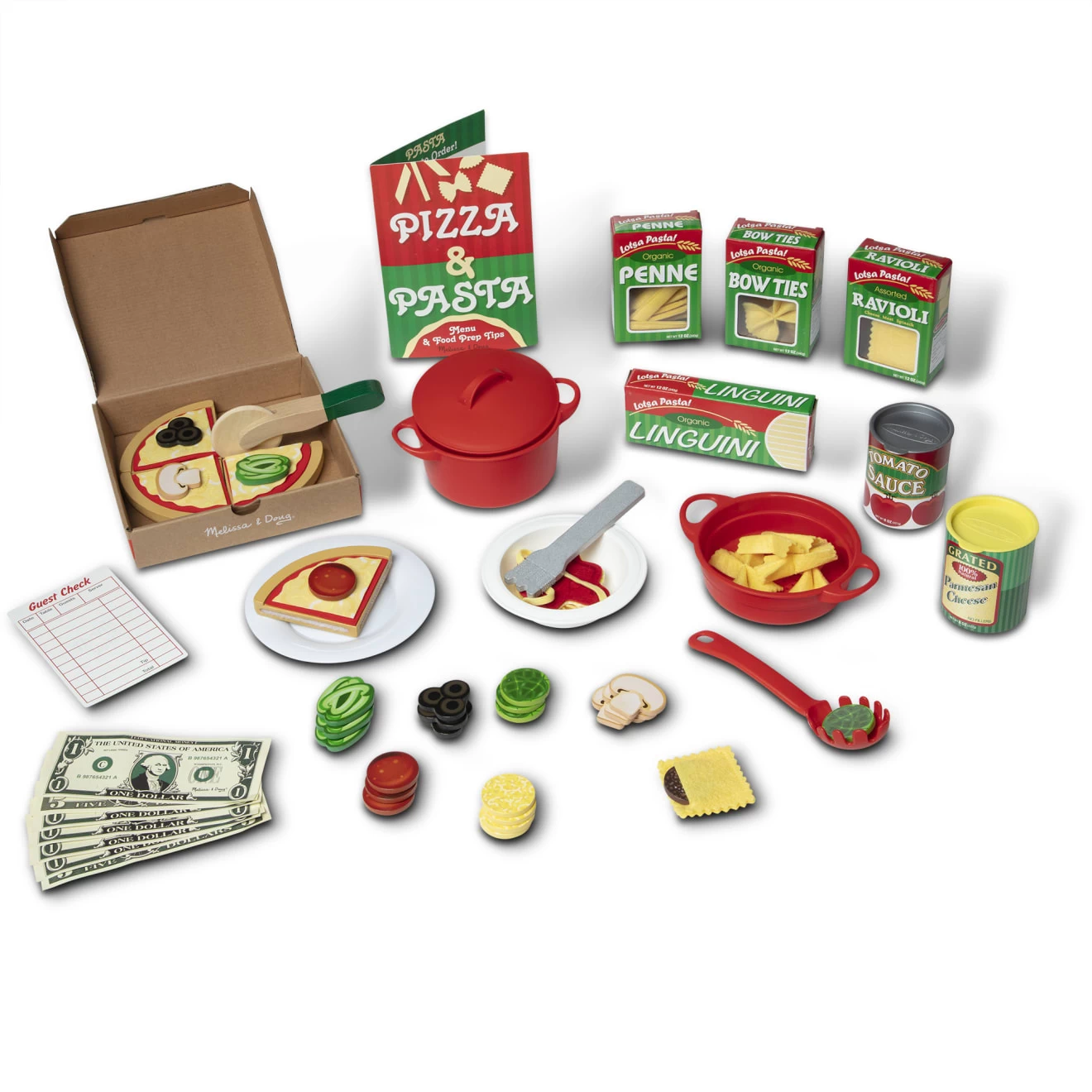 Melissa & Doug Deluxe Pizza & Pasta Play Set - Image 8