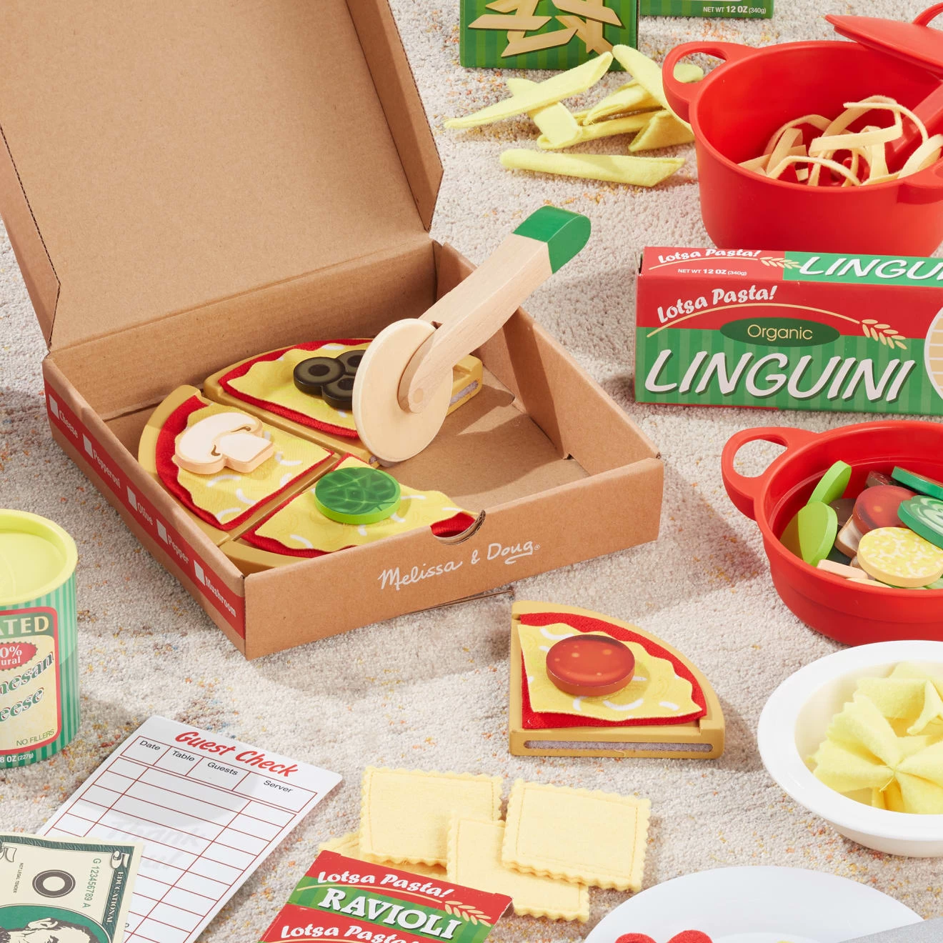 Melissa & Doug Deluxe Pizza & Pasta Play Set - Image 5