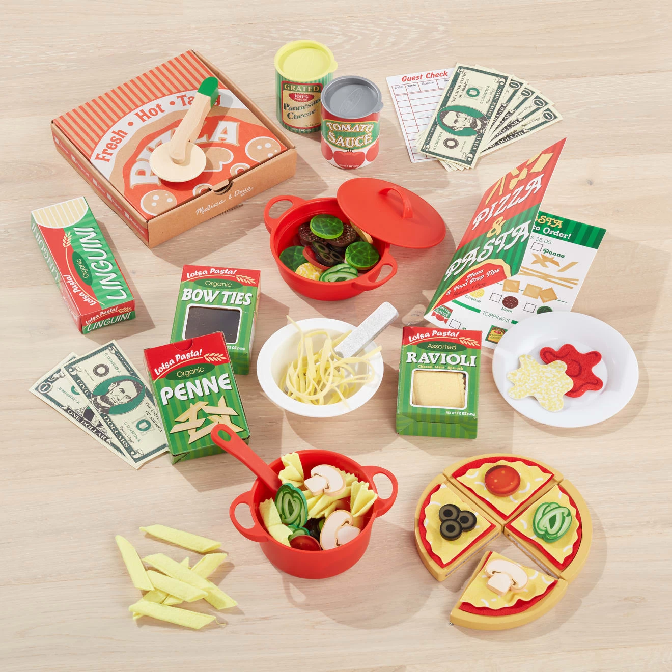 Melissa & Doug Deluxe Pizza & Pasta Play Set - Image 6