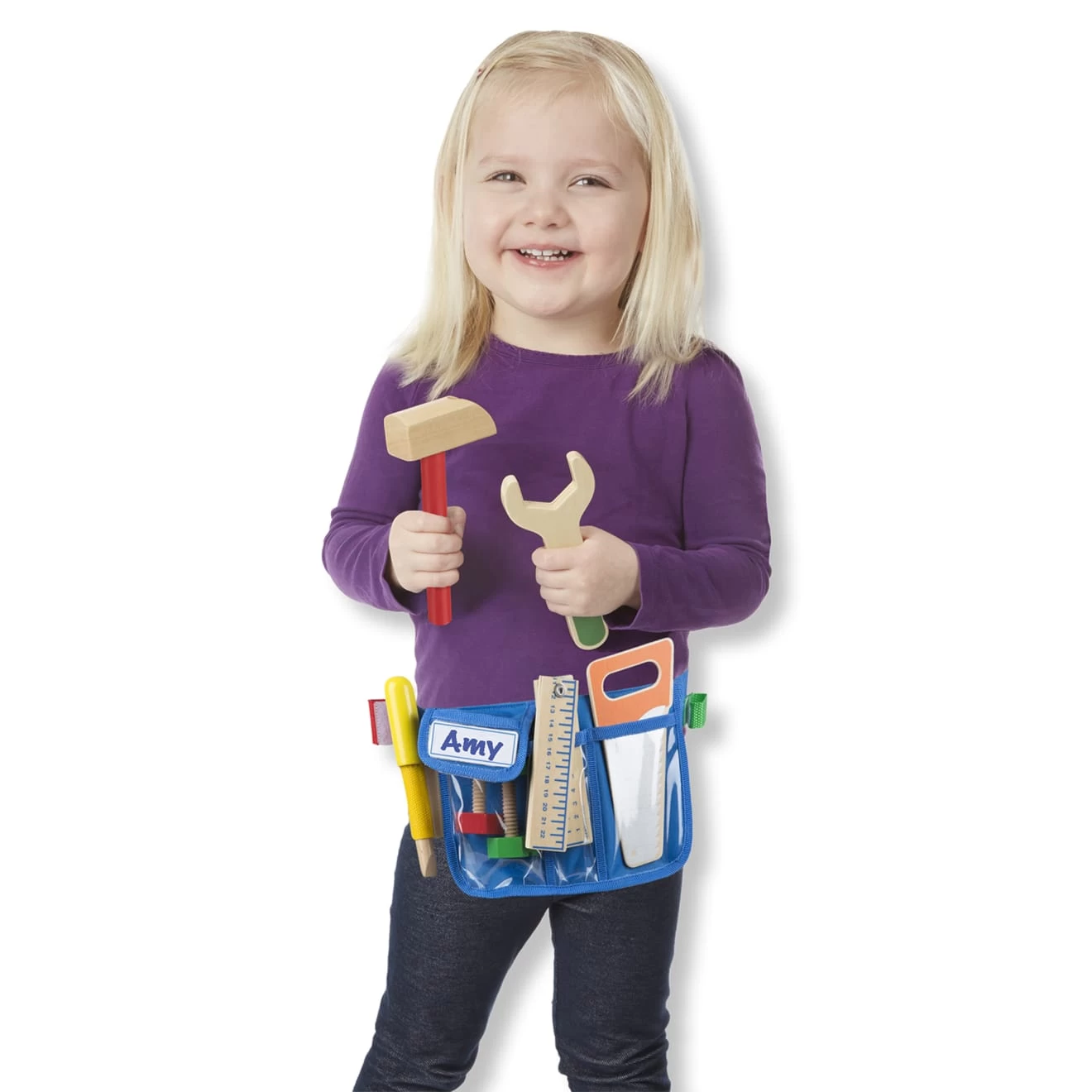 Melissa & Doug Deluxe Wooden Tool Belt Set - Image 8