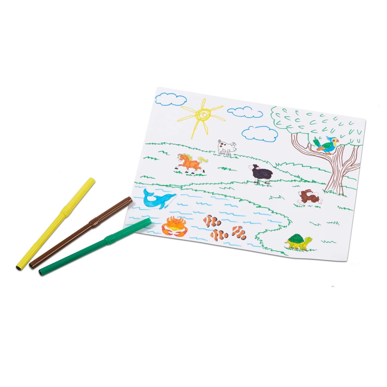 Melissa & Doug Deluxe Wooden Stamp Set - Animals - Image 4