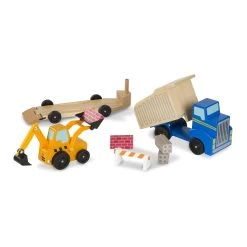 Melissa & Doug Classic Toy Dump Truck & Loader