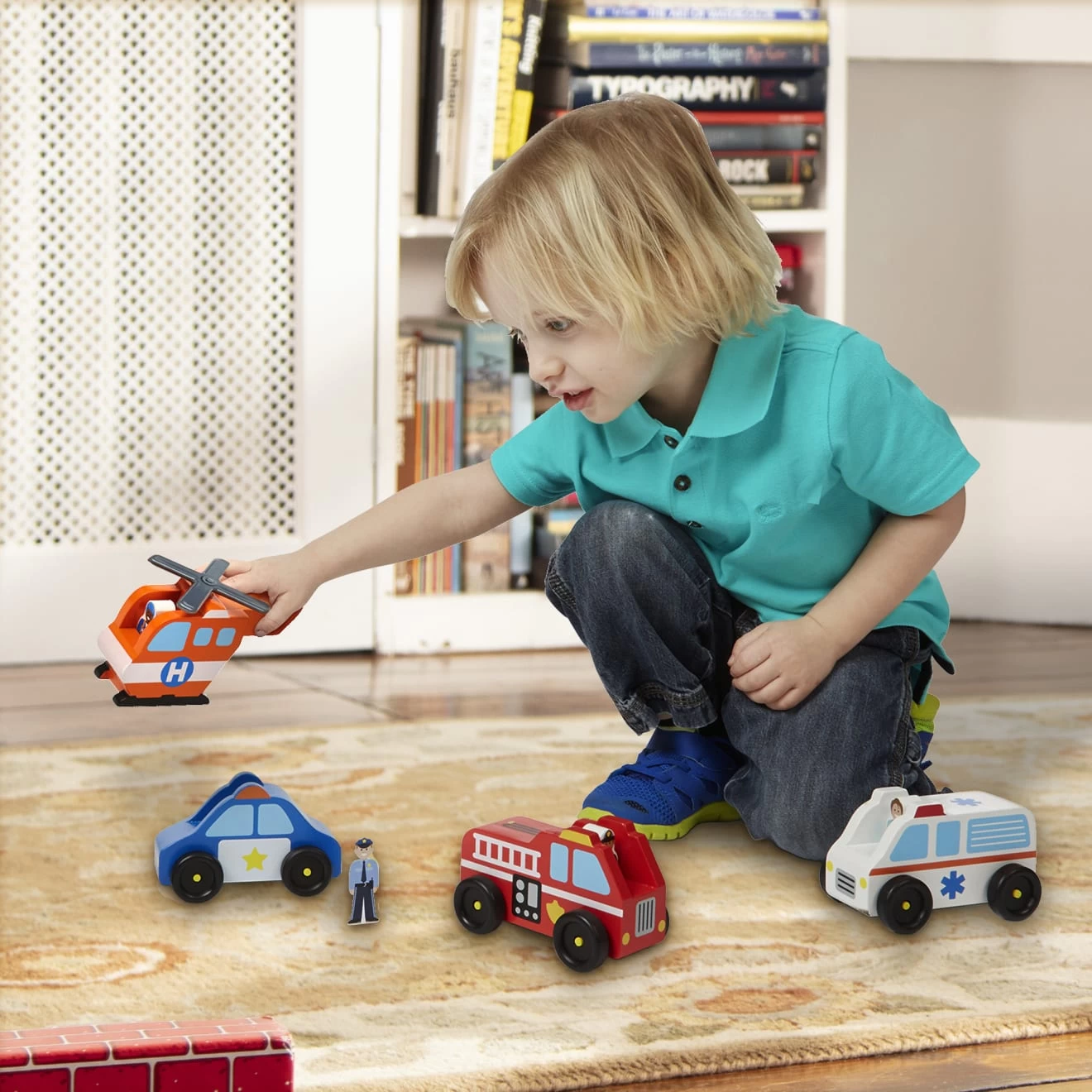 Melissa & Doug Emergency Vehicle Set - Image 2