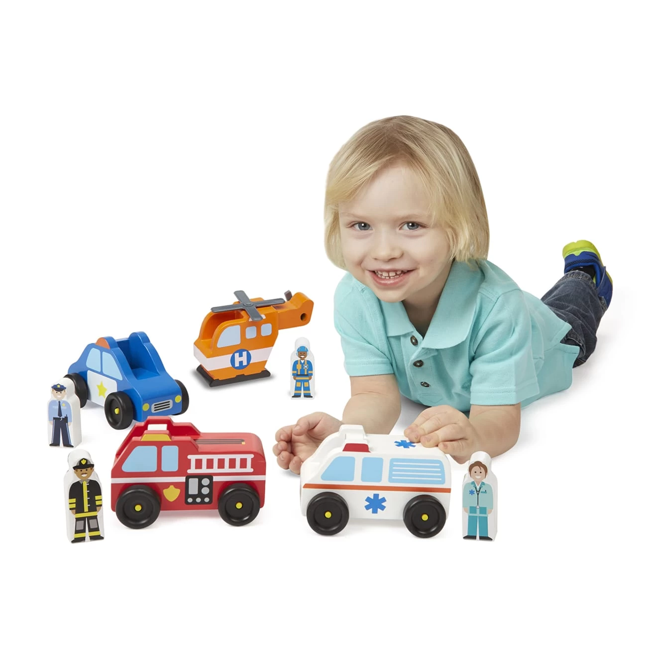 Melissa & Doug Emergency Vehicle Set - Image 8