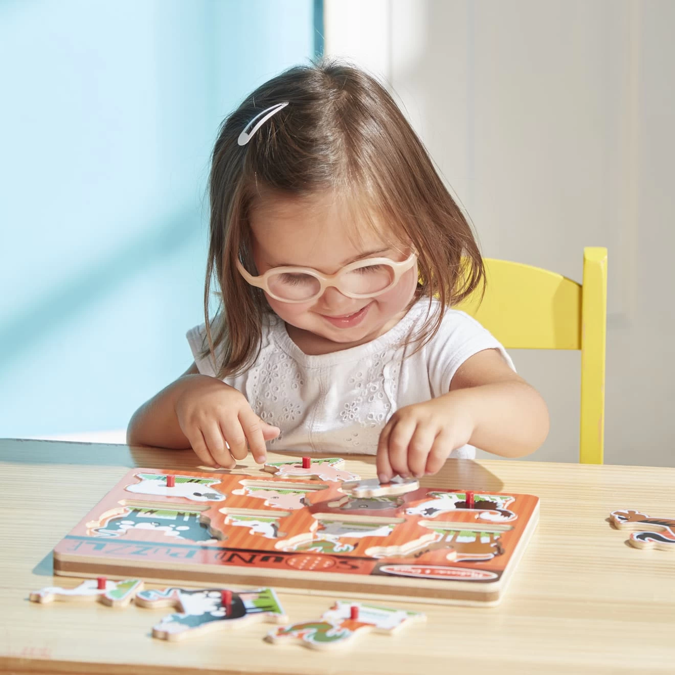 Melissa & Doug Farm Animals Sound Puzzle - 8 Pieces - Image 7