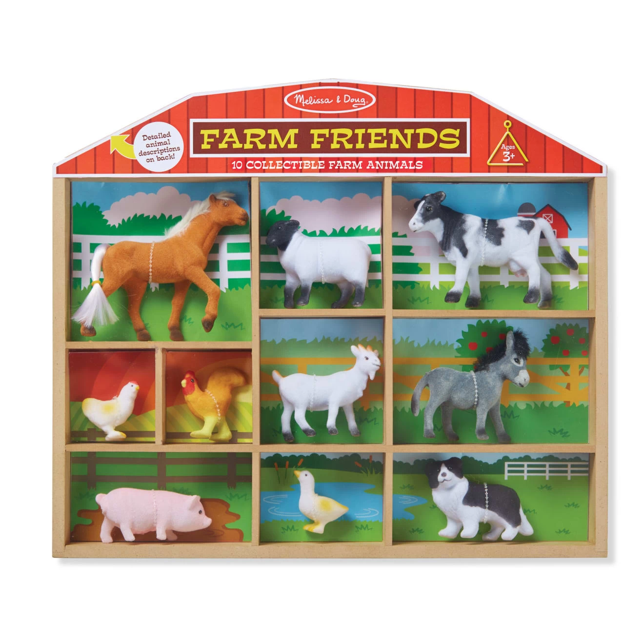 Melissa & Doug Farm Friends - 10 Collectible Farm Animals - Image 3