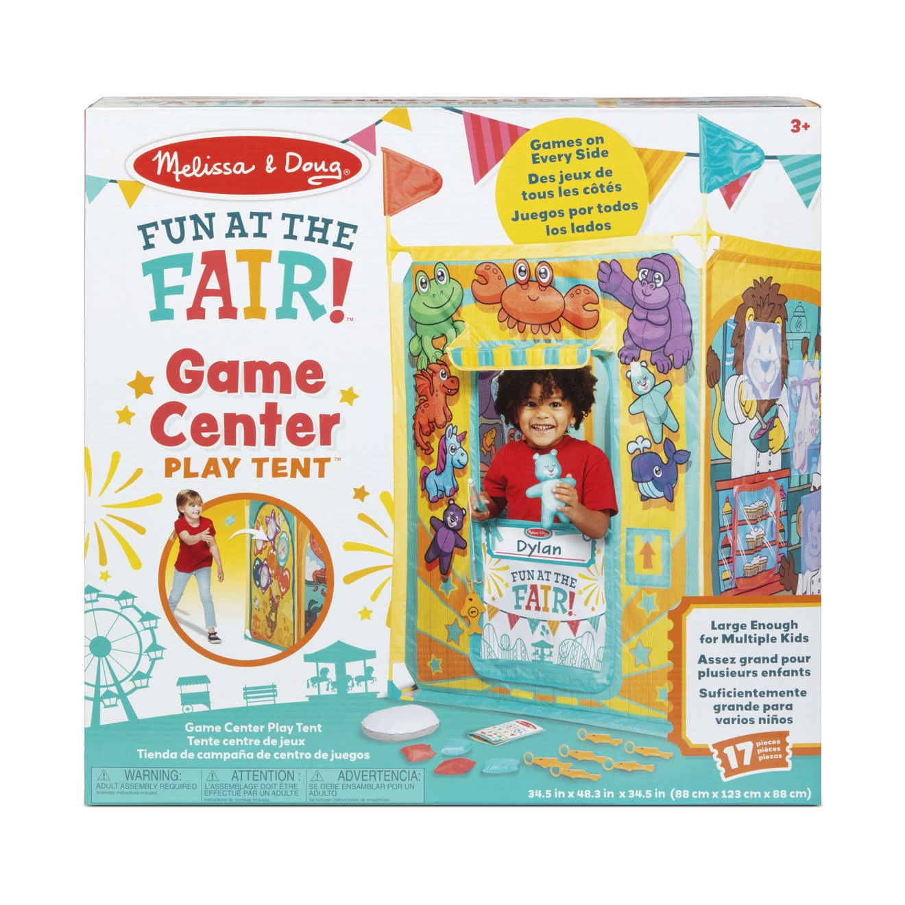 Melissa & Doug Fun At The Fair! Game Center Play Tent - Image 3