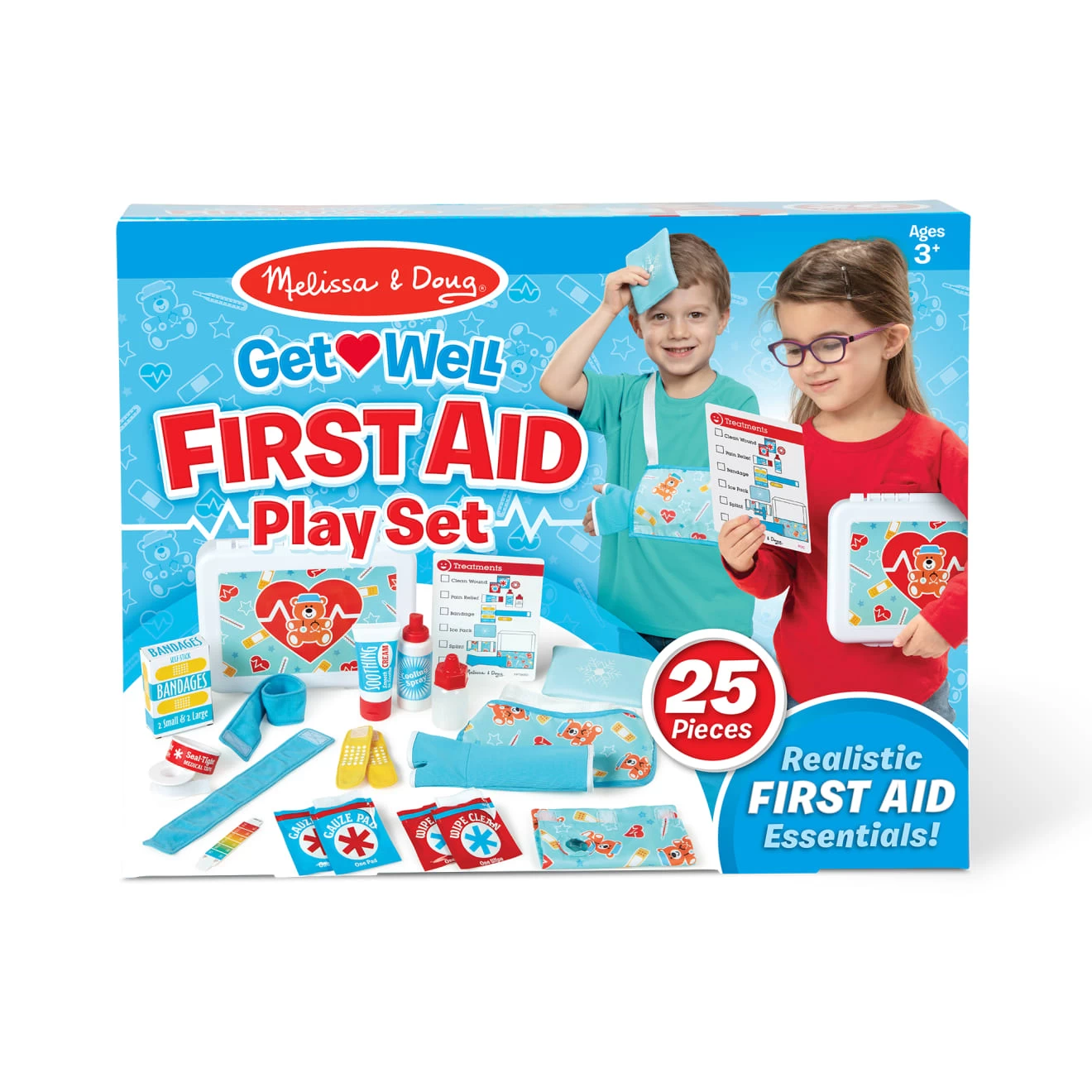 Melissa & Doug Get Well First Aid Kit Play Set - Image 3