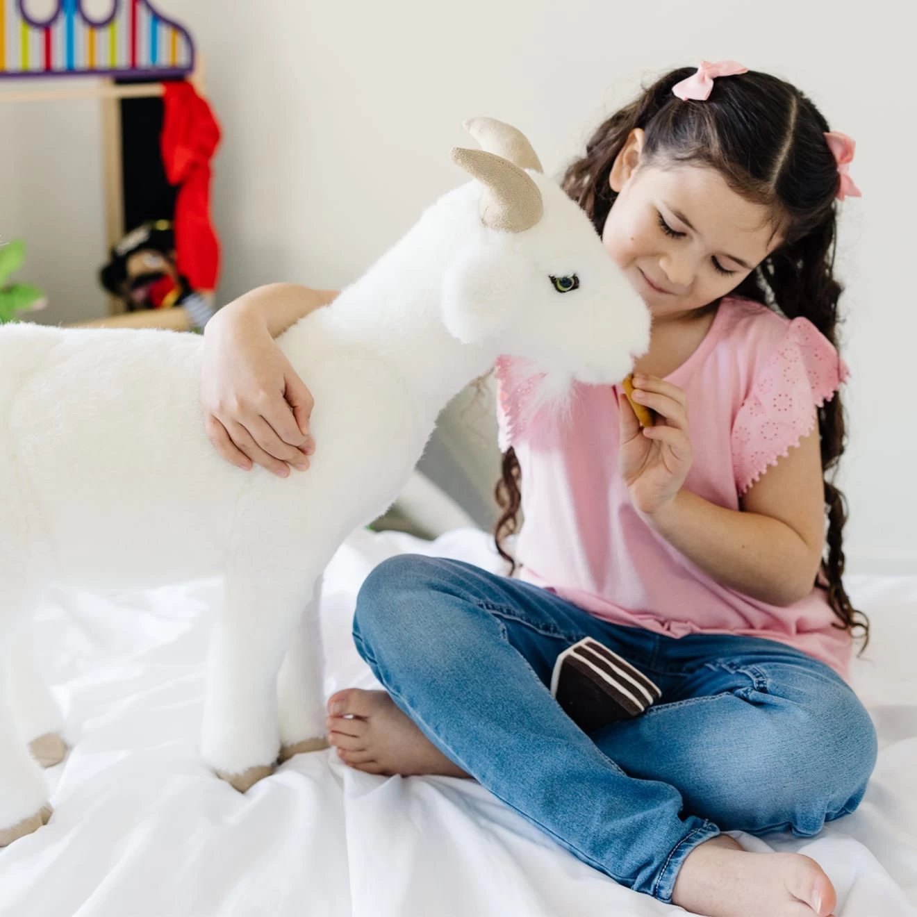 Melissa & Doug Lifelike Plush Goat - Image 7