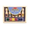Melissa & Doug Wooden Stamp Set - Happy Handles