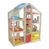 Melissa & Doug Hi-Rise Wooden Dollhouse And Furniture Set