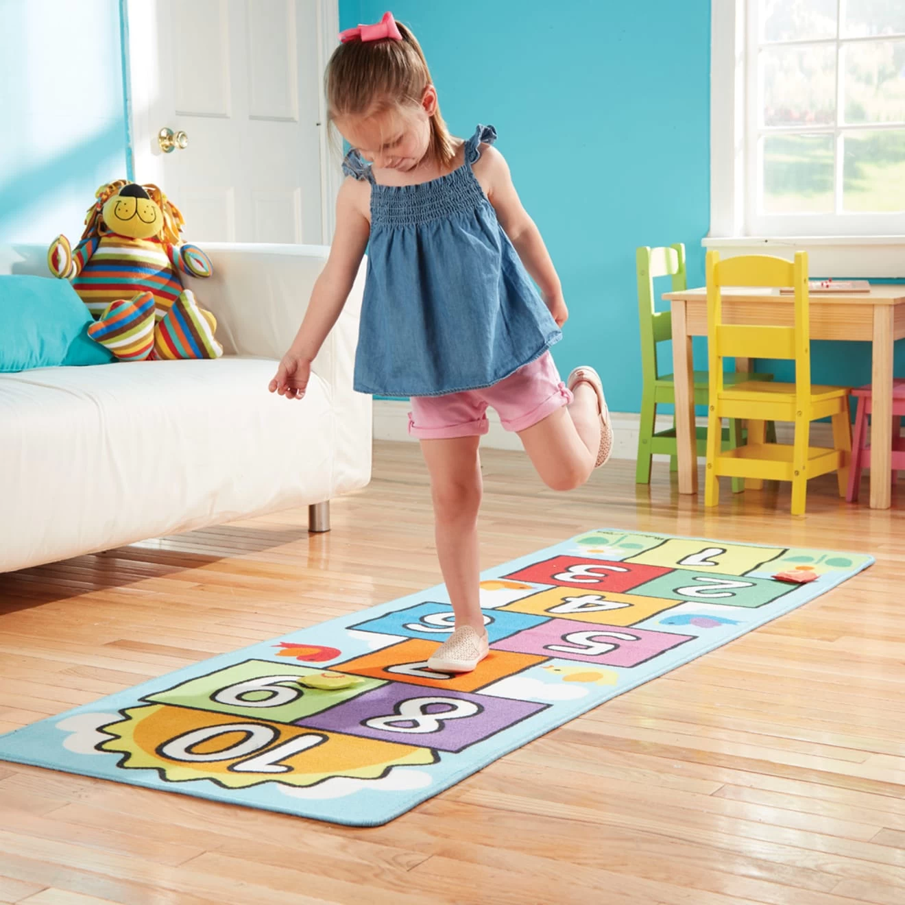 Melissa & Doug Hop & Count Hopscotch Rug - Image 2