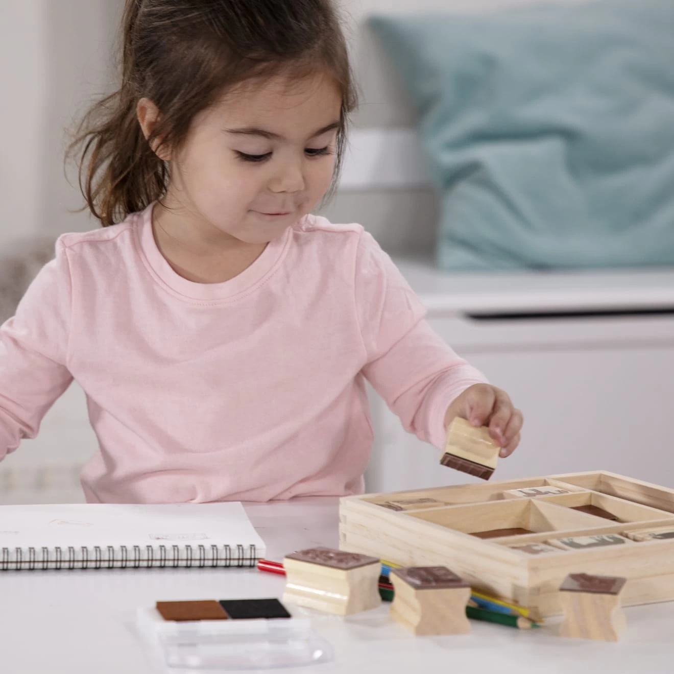 Melissa & Doug Wooden Stamp Set - Horses - Image 7