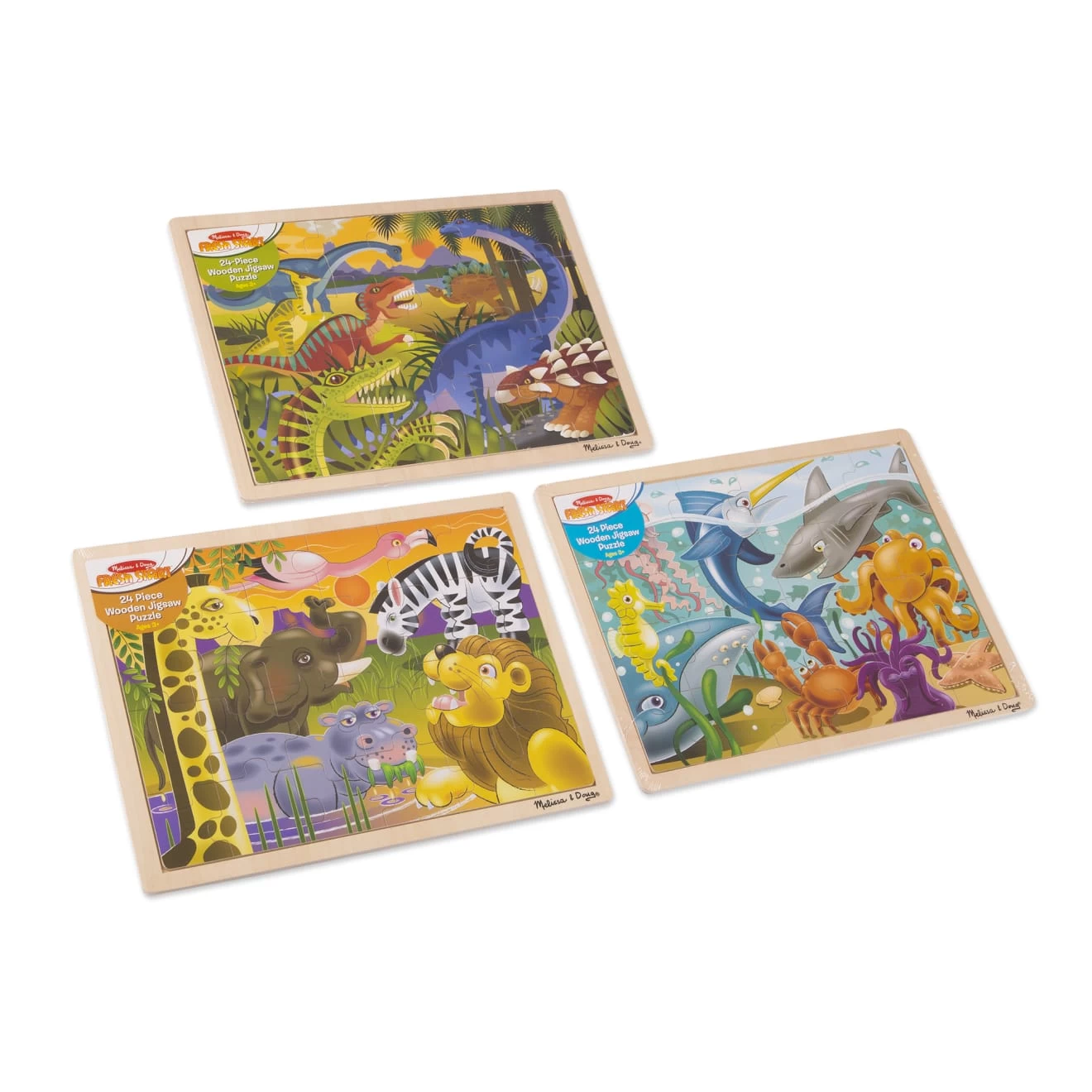 Melissa & Doug Habitats Wooden Jigsaw Puzzle Gift Set - Image 4