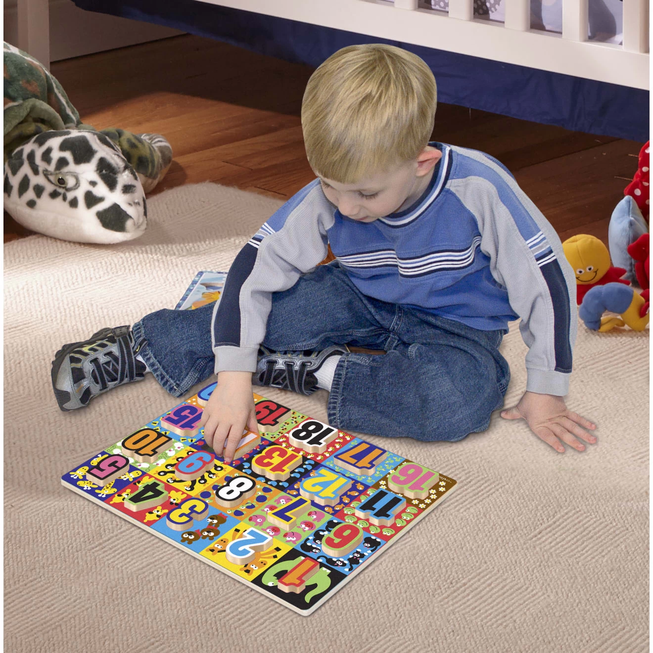 Melissa & Doug Jumbo Numbers Chunky Puzzle - Image 2