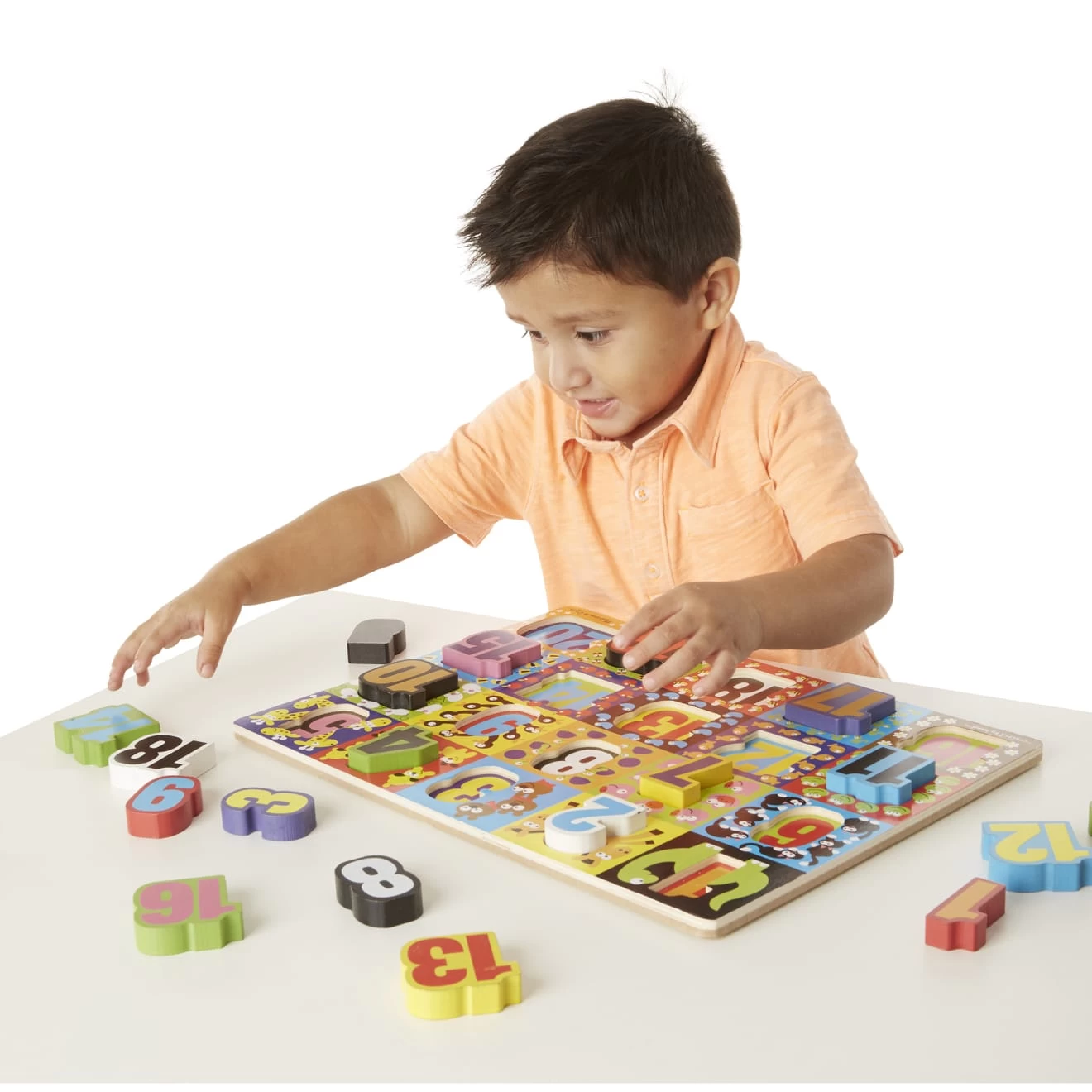Melissa & Doug Jumbo Numbers Chunky Puzzle - Image 8