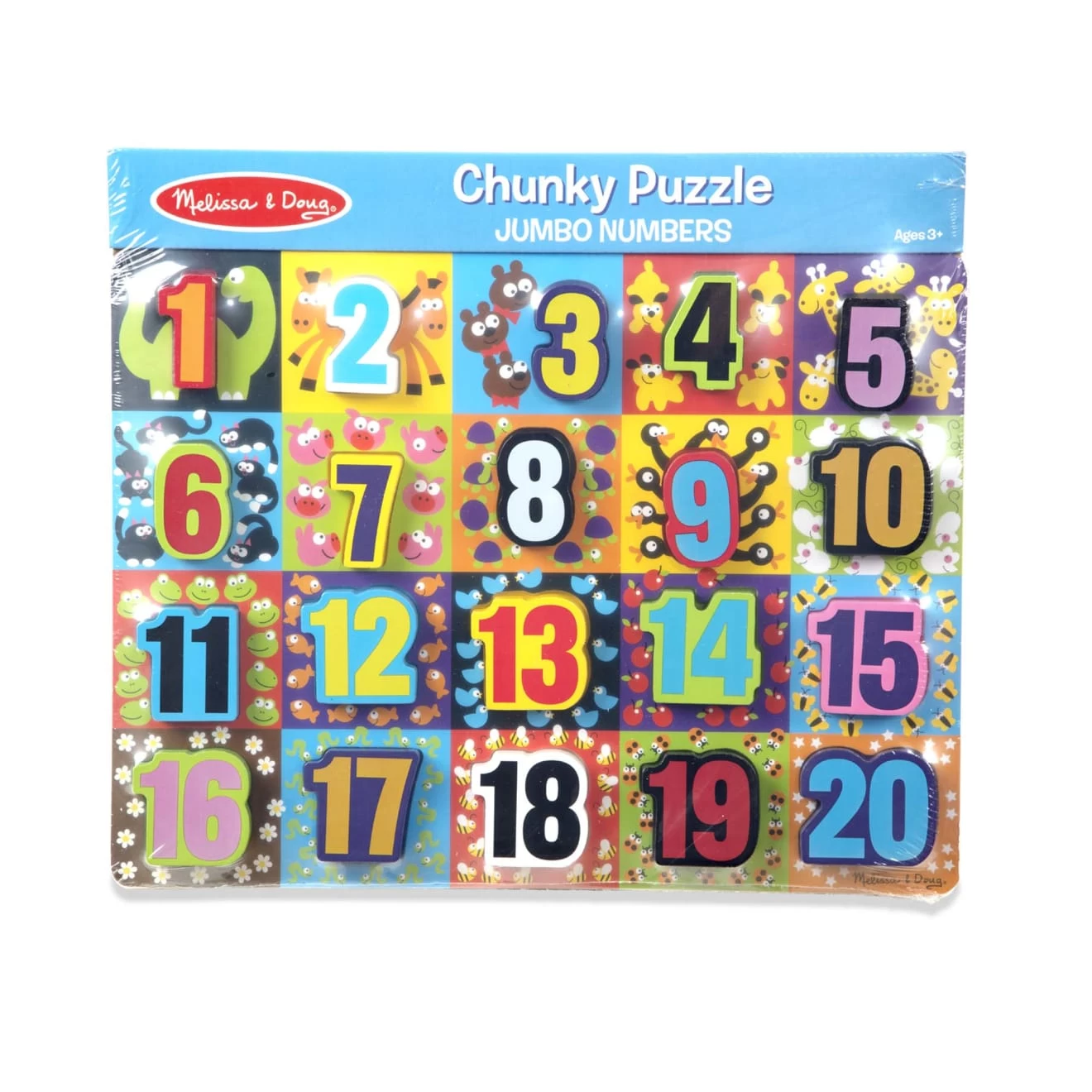 Melissa & Doug Jumbo Numbers Chunky Puzzle - Image 3