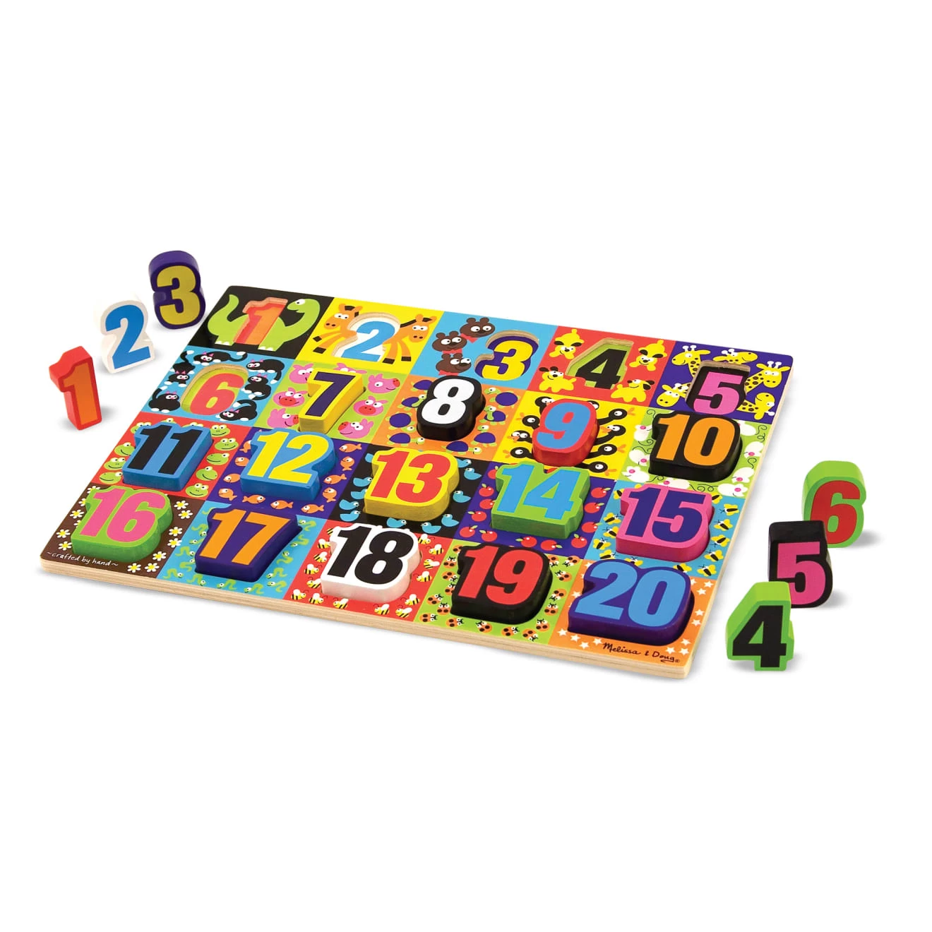 Melissa & Doug Jumbo Numbers Chunky Puzzle - Image 4