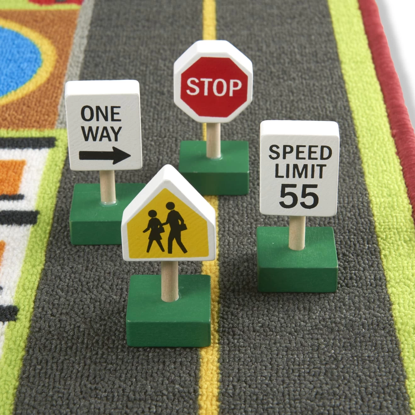 Melissa & Doug Jumbo Roadway Activity Rug - Image 9