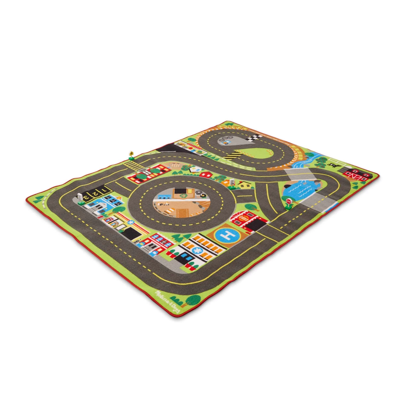 Melissa & Doug Jumbo Roadway Activity Rug - Image 5