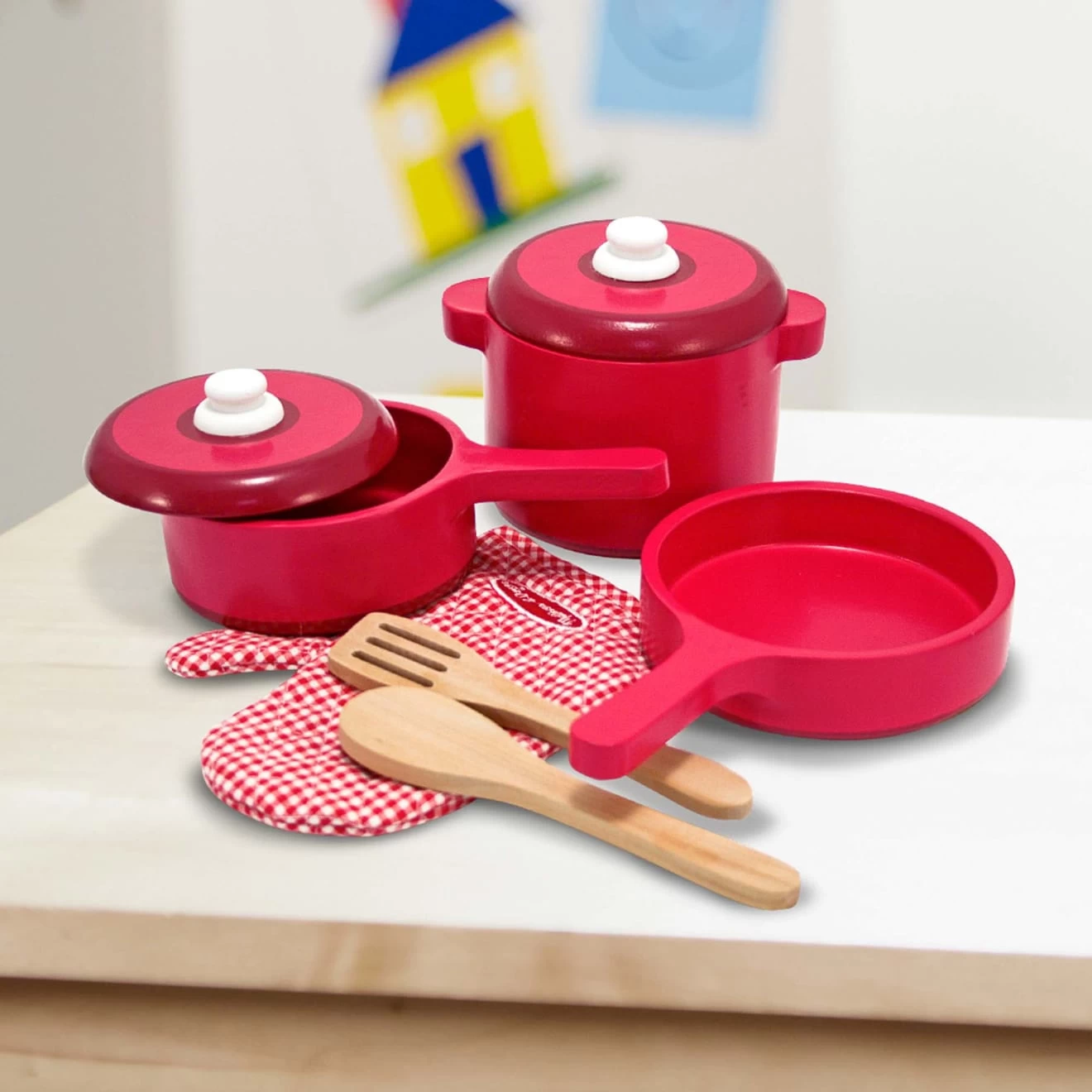 Melissa & Doug Play Kitchen Accessory Set - Pot & Pans - Image 5