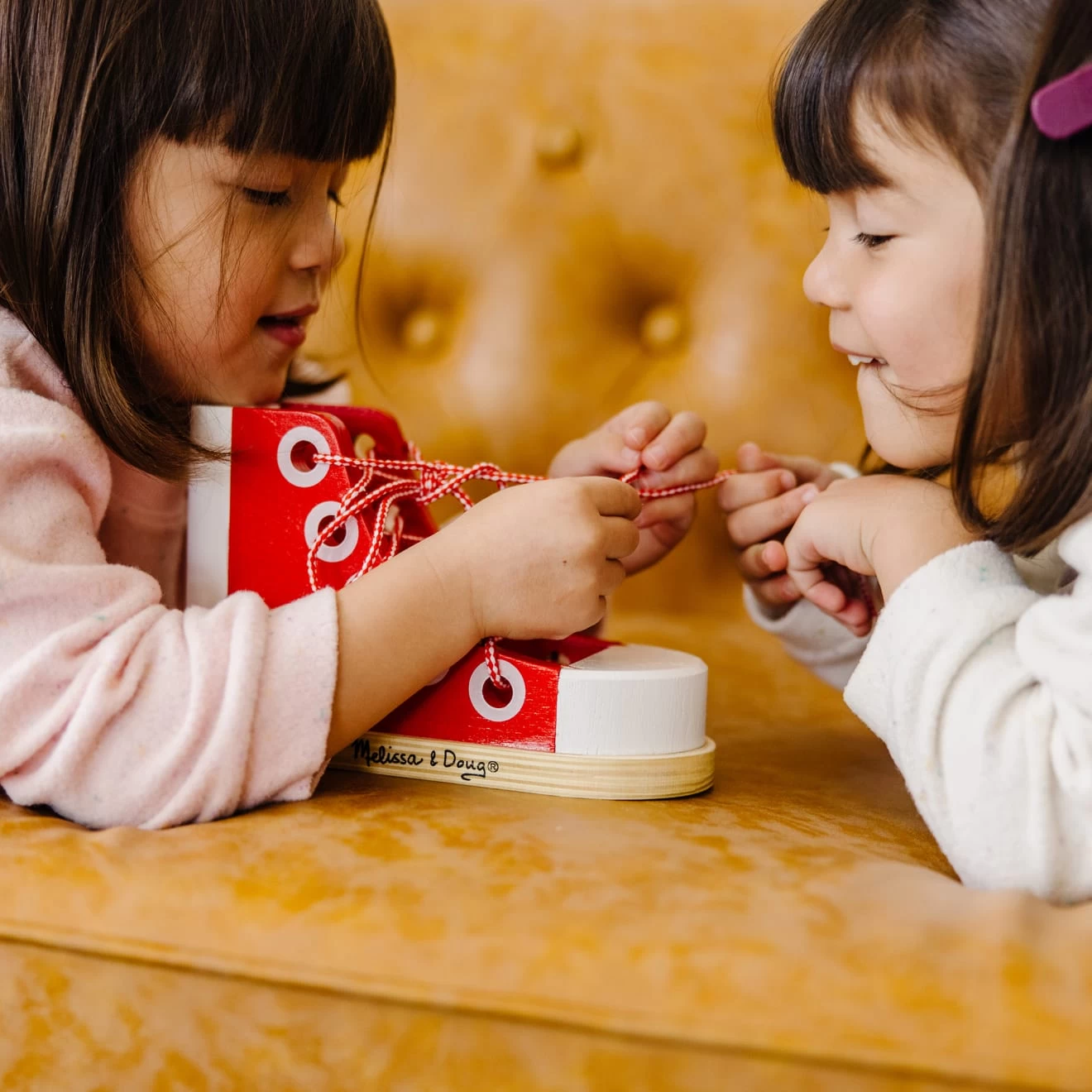 Melissa & Doug Wooden Lacing Shoe - Image 9