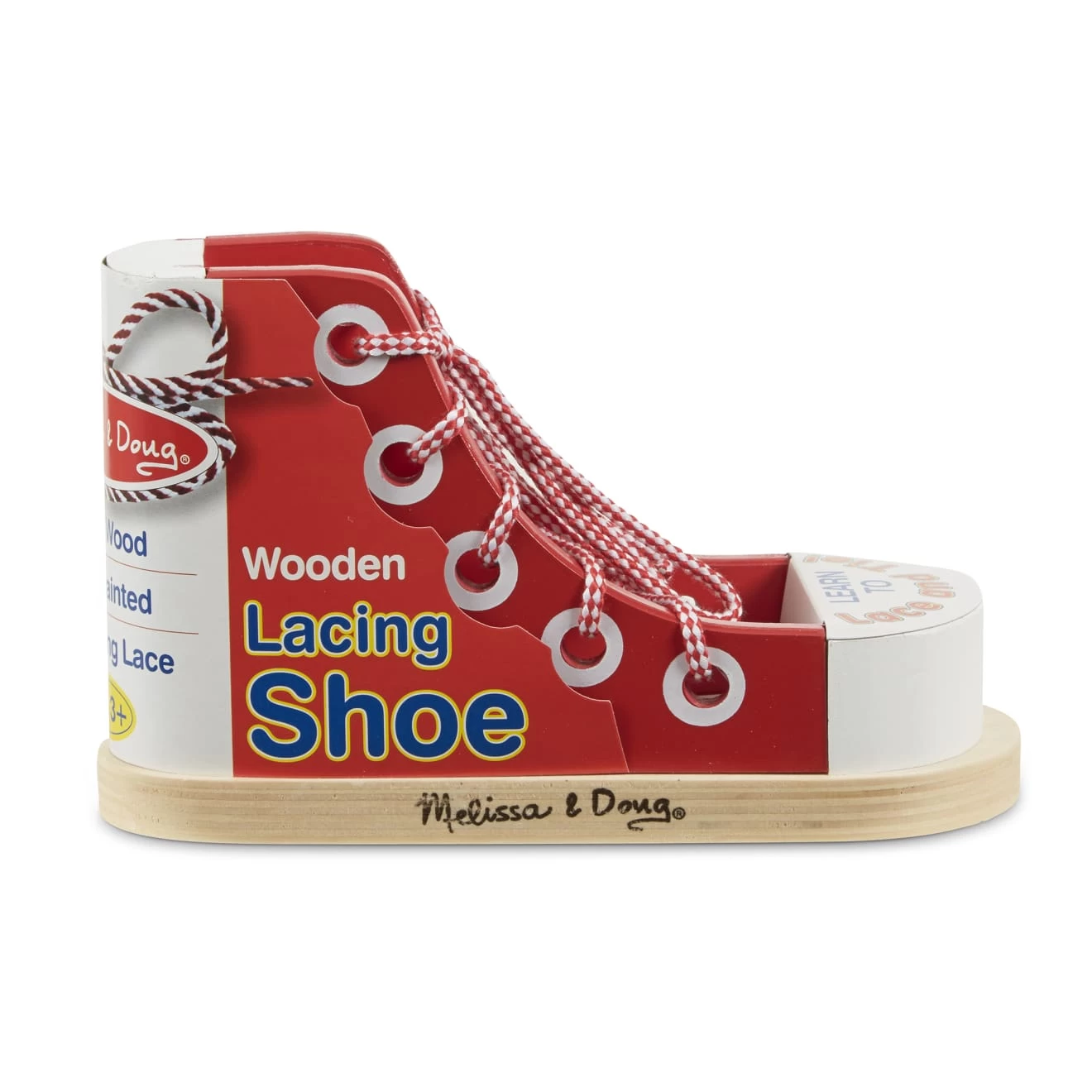 Melissa & Doug Wooden Lacing Shoe - Image 3