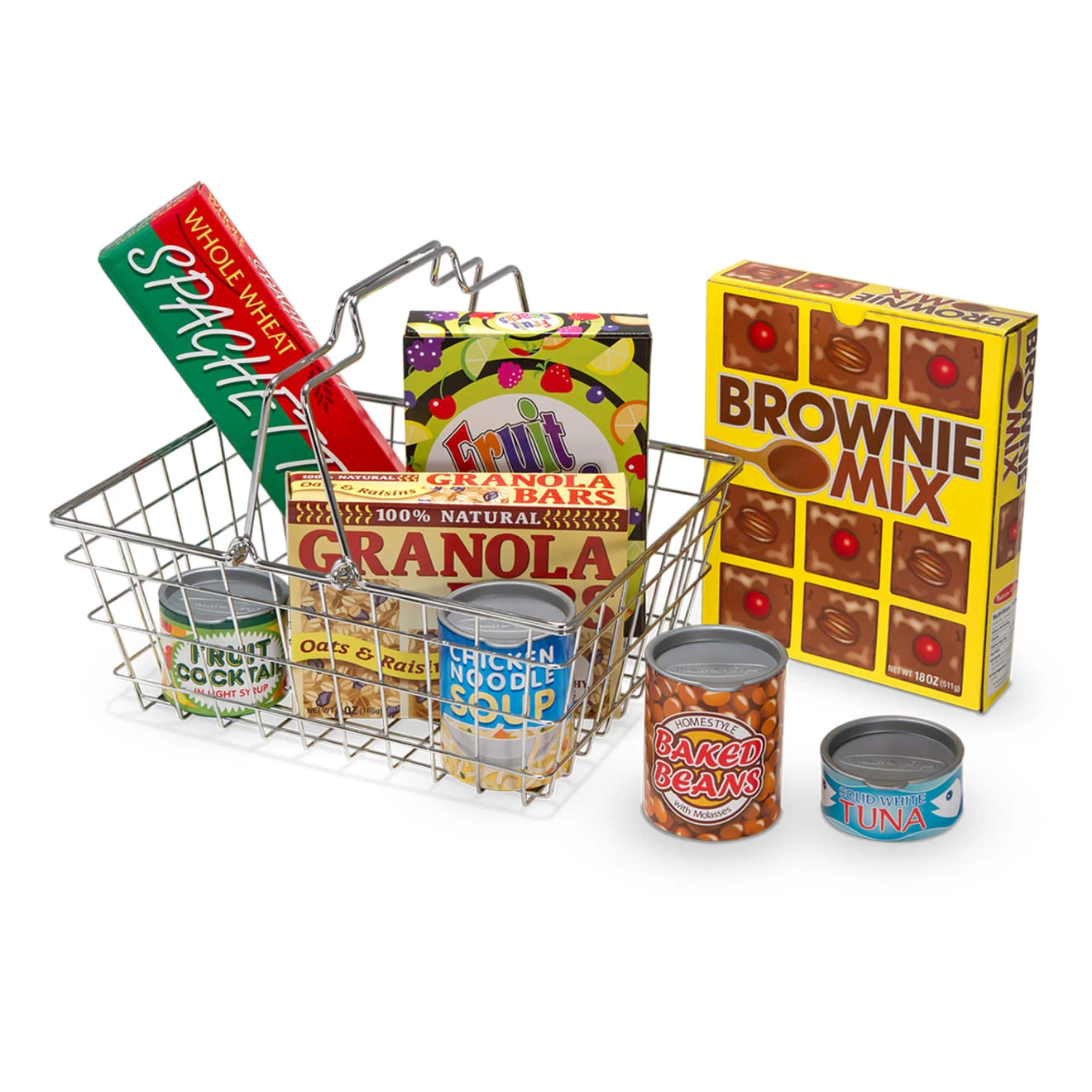 Melissa & Doug Let's Play House! Grocery Basket With Play Food